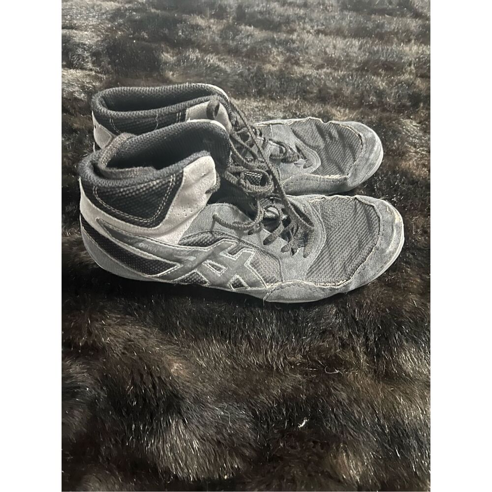 Asics Snapdown  Men's US 7 Black/Silver Mesh Training Wrestling Shoes